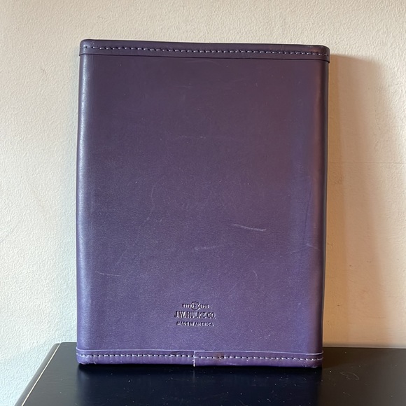 J.W. HULME Purple leather calendar or notepad cover - Picture 4 of 11